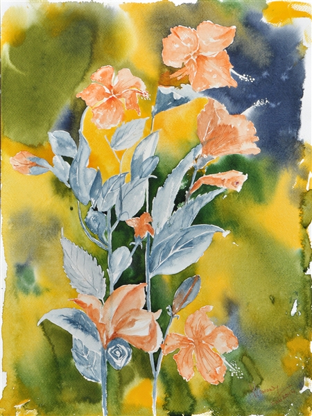 450x600 Watercolor Flowers, Watercolor Flower Painting, Watercolor Art