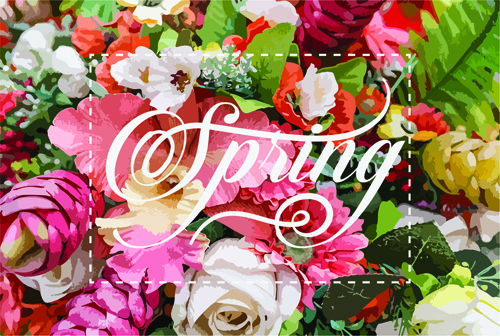 500x336 Spring Watercolor Flower Background Art Vector Free Vector In