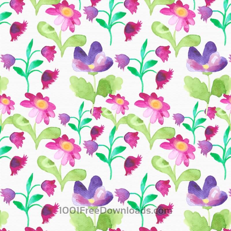 800x800 Free Vectors Watercolor Floral Pattern Backgrounds