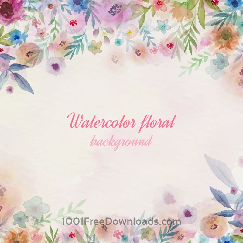 800x800 Free Vectors Watercolor Flowers Illustration Abstract