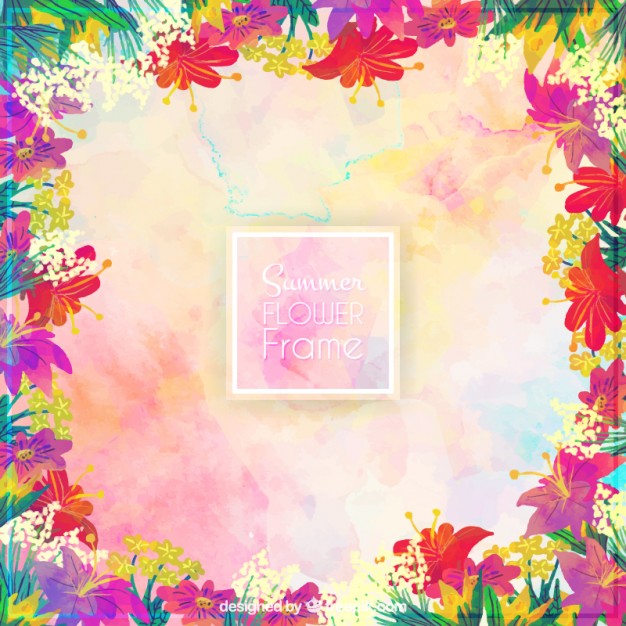 626x626 Artistic Watercolor Floral Background Free Vectors Ui Download