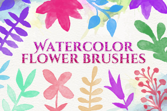 580x386 Check Out Watercolor Flowers Brushes By Loveampmuse On Creative