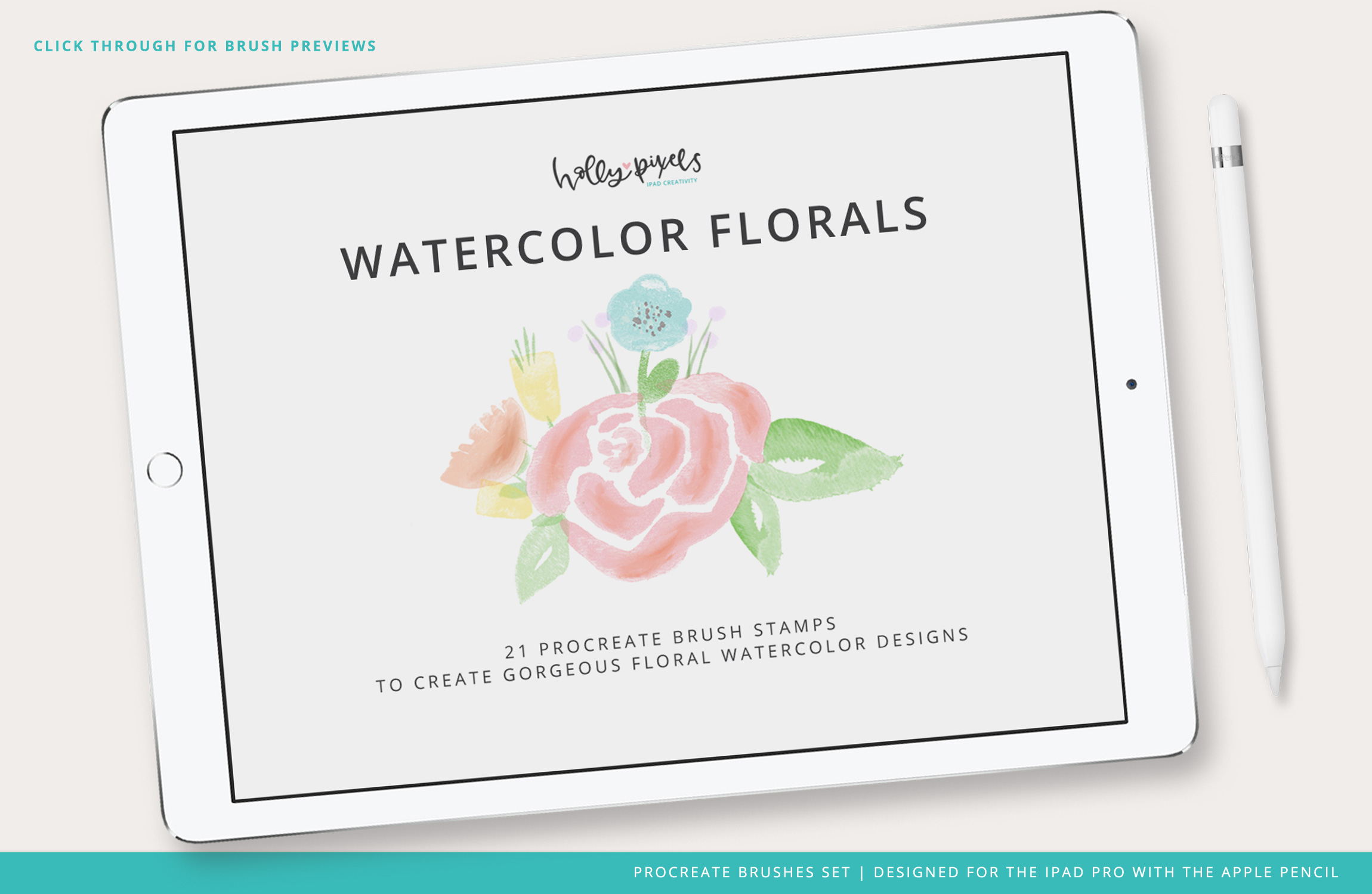 2300x1500 Turning A Watercolor Flower Into A Procreate Brush