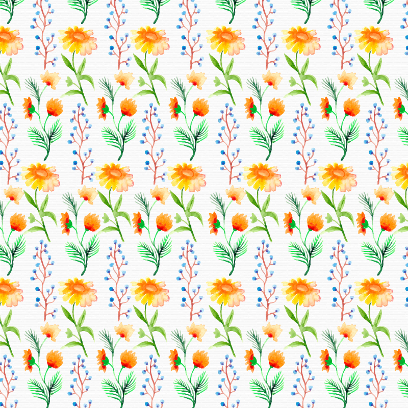 800x800 Watercolor Flower Background