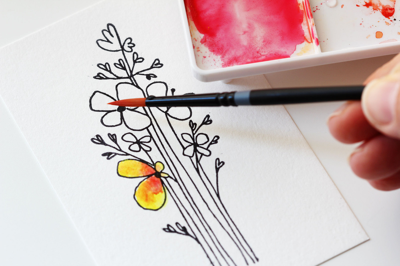 1600x1067 Blog Tutorial Creating A Watercolor Flower Card