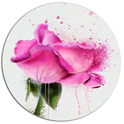 425x425 Designart Mt14028 C23 Beautiful Pink Rose Watercolor