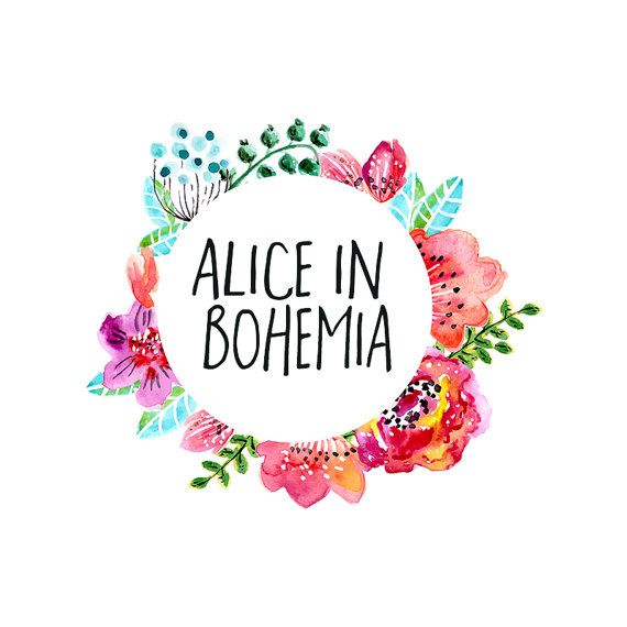 570x570 Bohemian Flowers Logo Design , Bright Flowers, Colorful Flowers