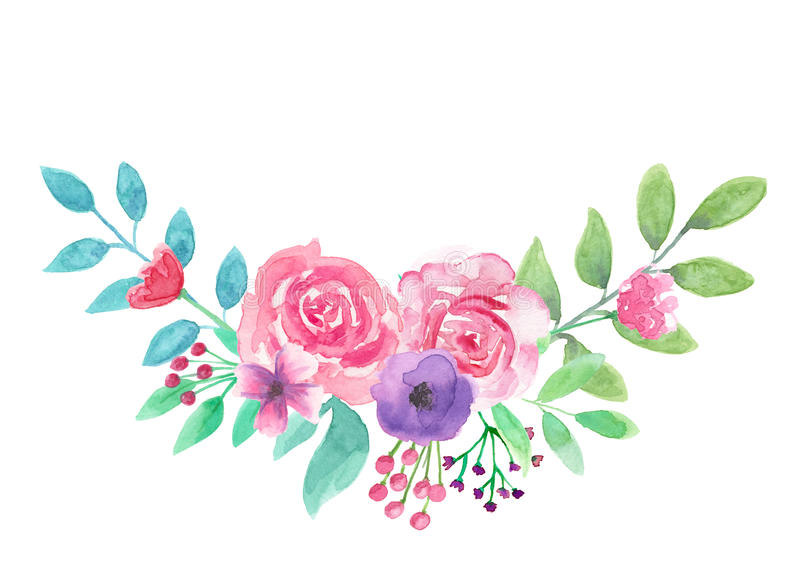 Watercolor Flower Clipart