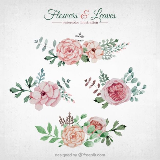 626x626 Watercolor Flower Clipart Free