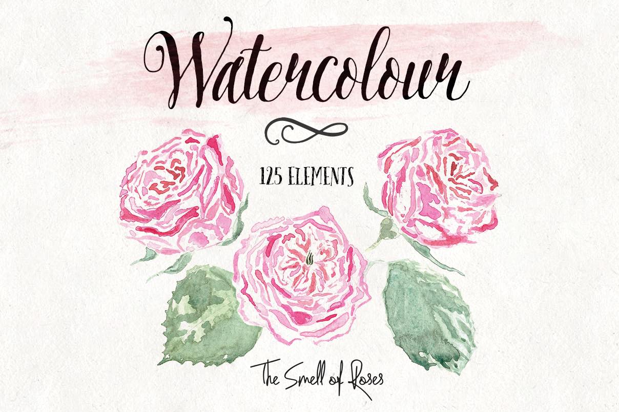 1208x804 Free Watercolor Flower Clipart