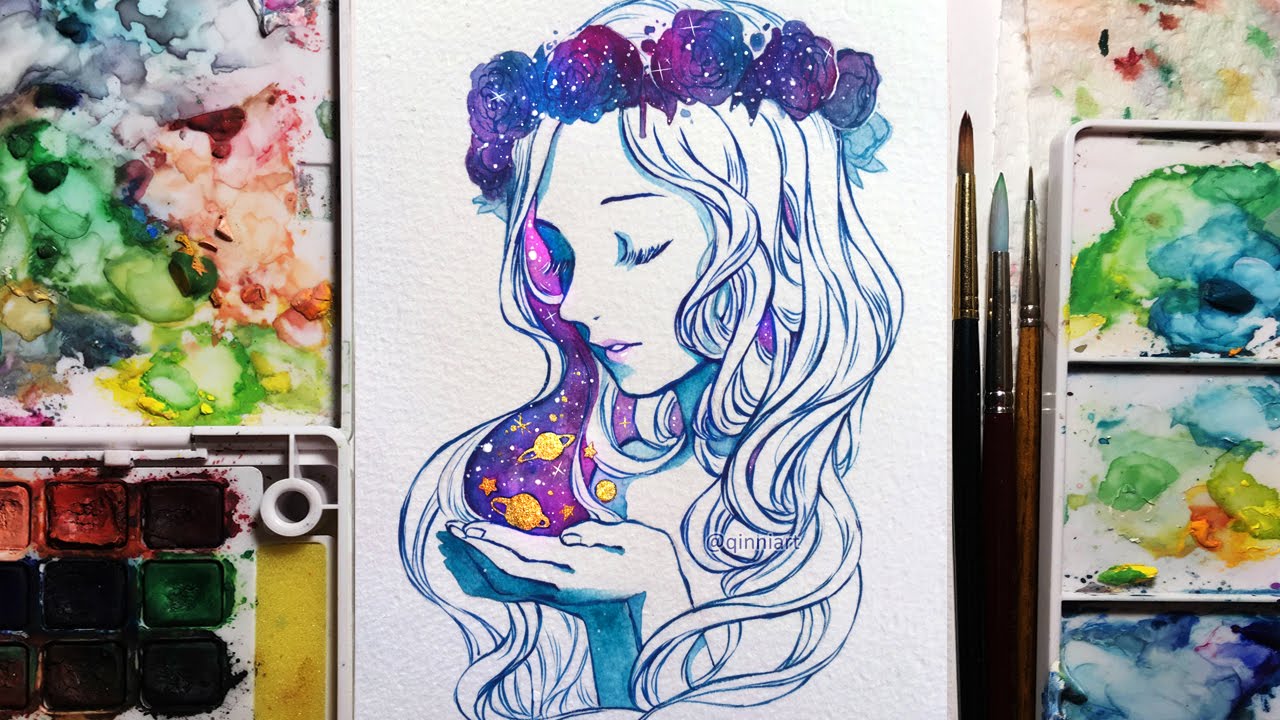 1280x720 Watercolor Gouache Speedpainting