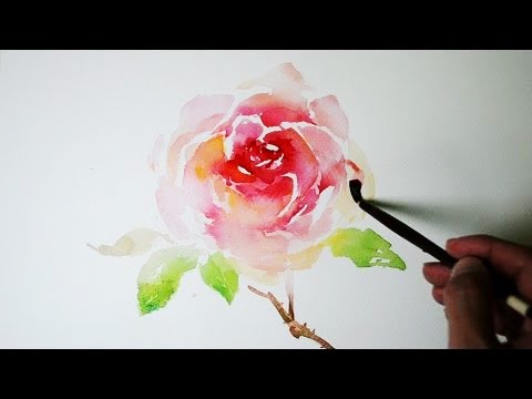 480x360 How To Paint A Rose In Watercolor