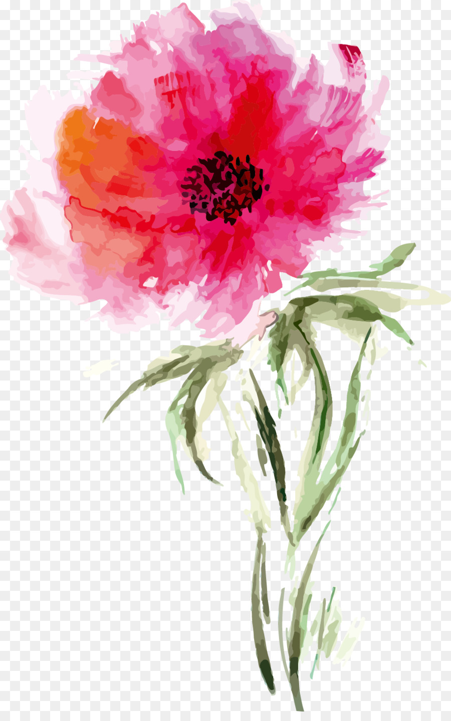 900x1440 Watercolor Painting Flower Drawing Art