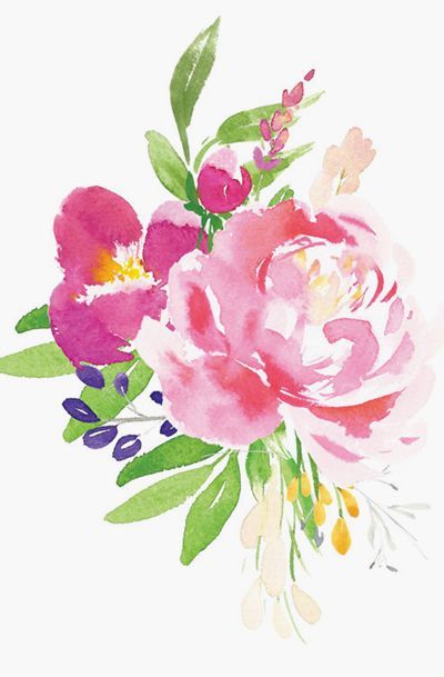 400x609 Flower Amp Wreath Watercolor Class
