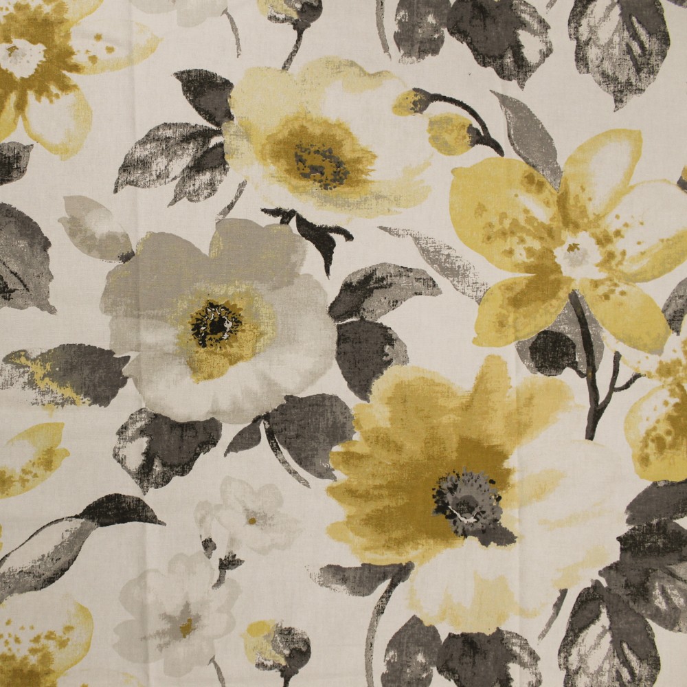 1000x1000 Off White And Yellow Watercolor Floral Printed Pattern On 55