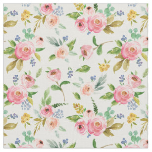 307x307 Watercolor Floral Fabric Zazzle.ca
