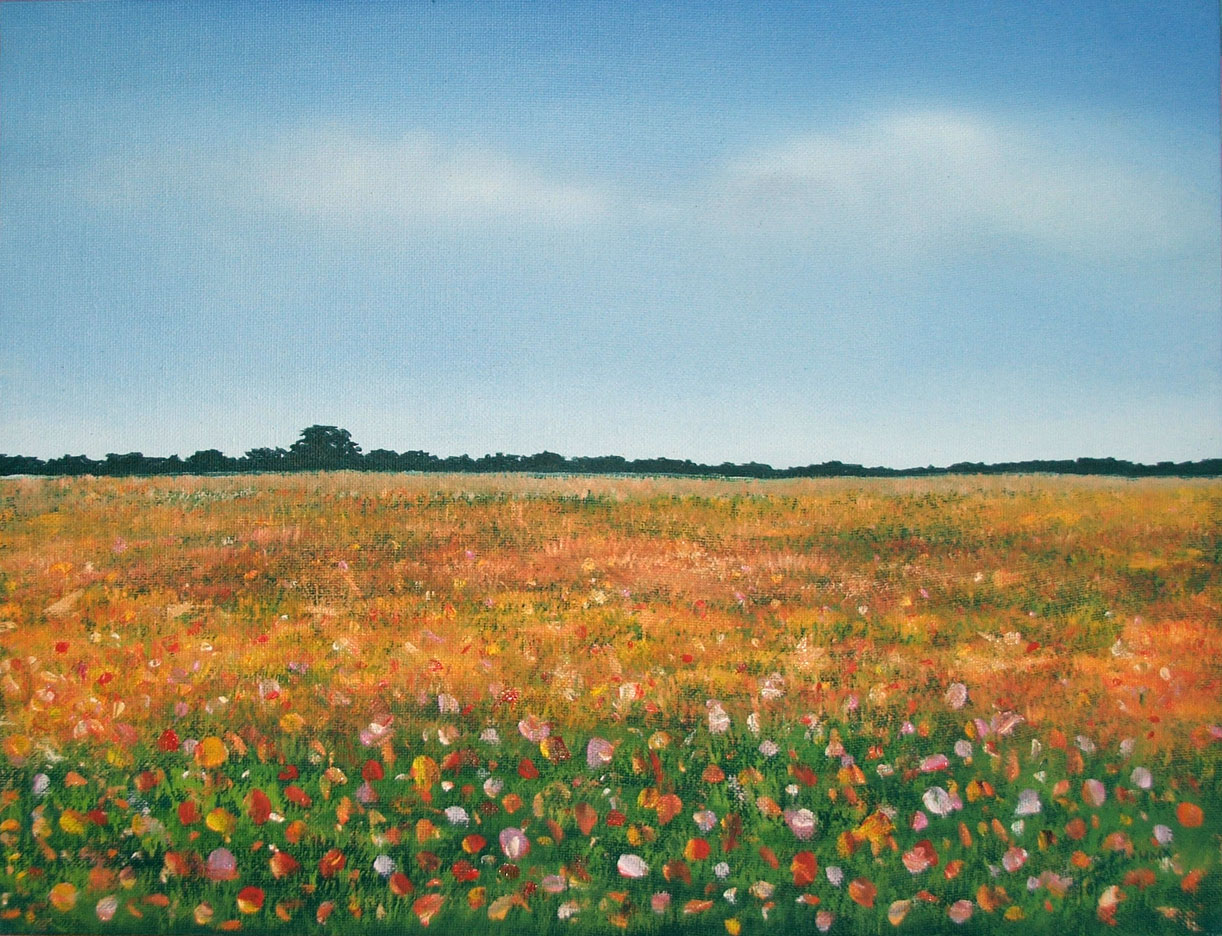 1222x936 Flower Field Oil Painting Fine Arts Gallery