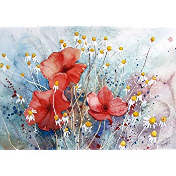 350x350 Susan Avis Murphy Poppies Of The Field, Giclee Print