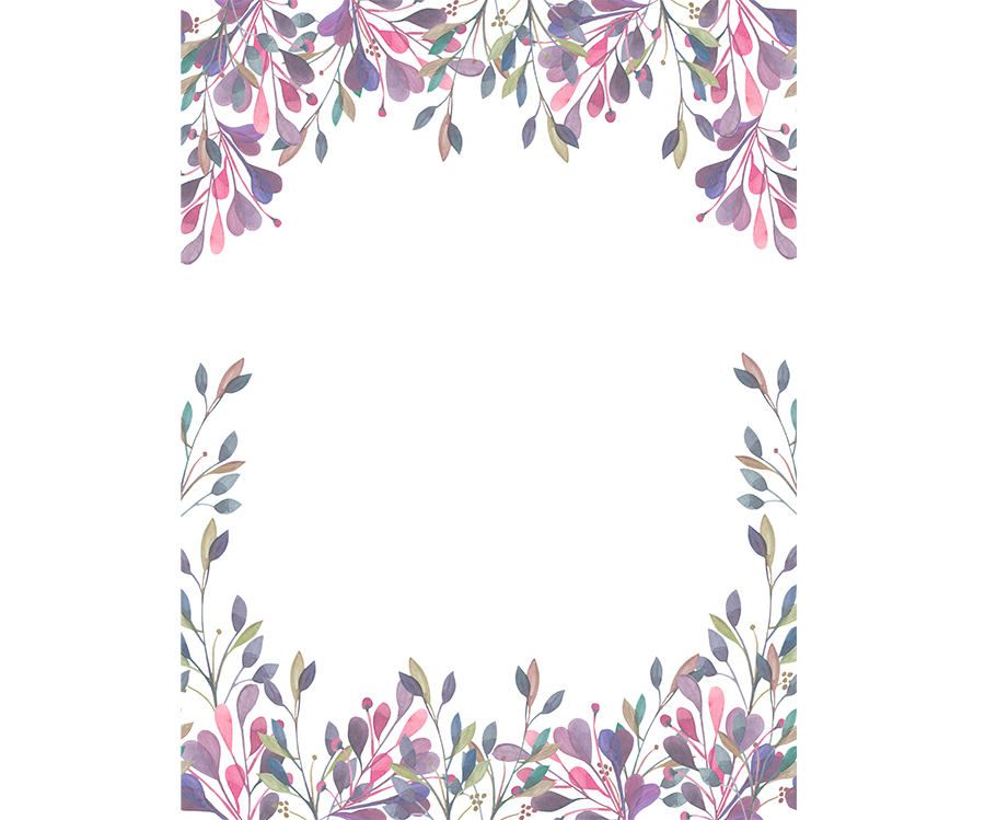 900x749 Watercolour Flower Frame Background Clip Art Graphic Design Png