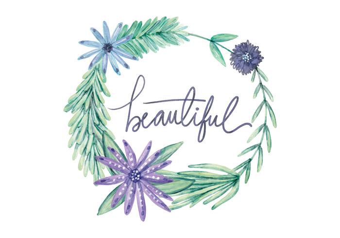 700x490 Watercolor Flowers Free Vector Art