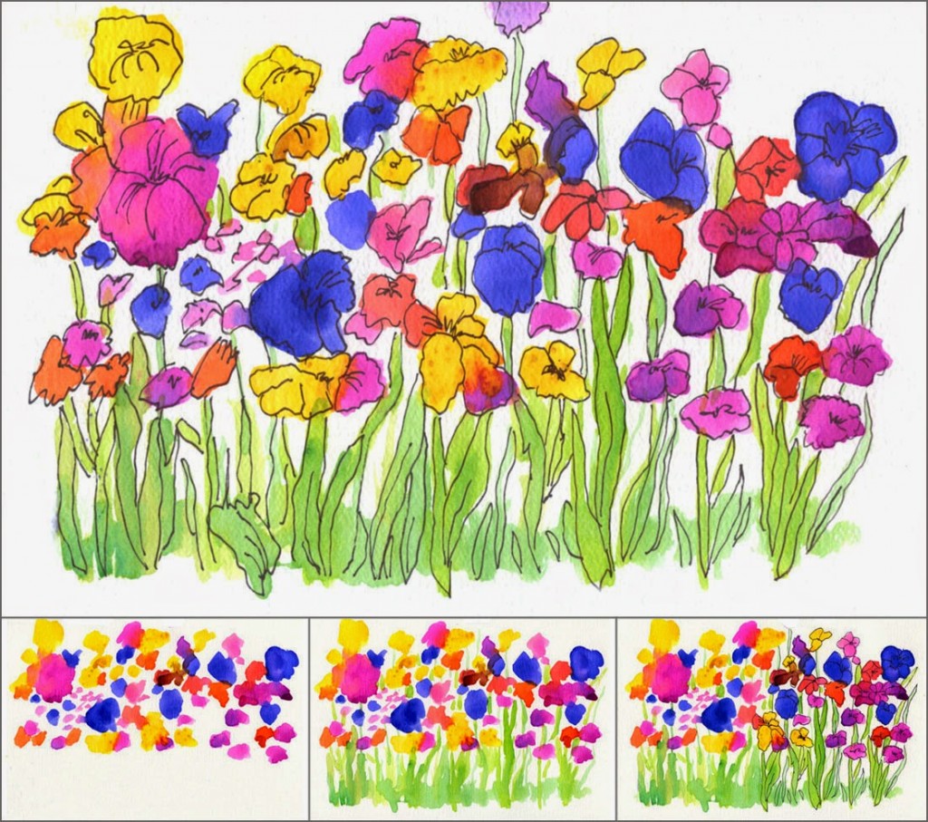 1024x907 Watercolor Flower Garden Art Projects For Kids
