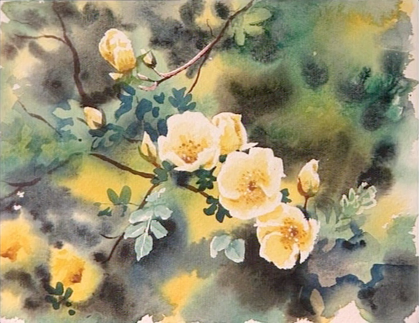 600x463 Watercolor Flower Painting Workshop Whites And Highlights With