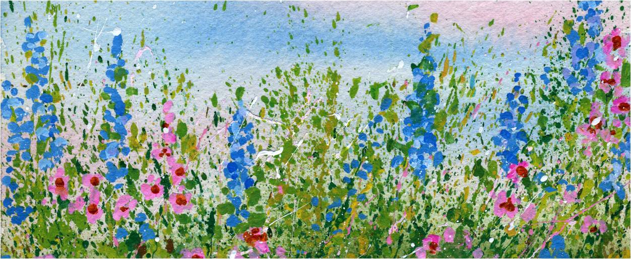 1252x514 Create A Splattered Paint Flower Garden