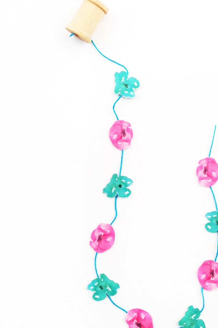 733x1100 Gifting Diy Mini Watercolor Flower Garlandmaritza Lisa