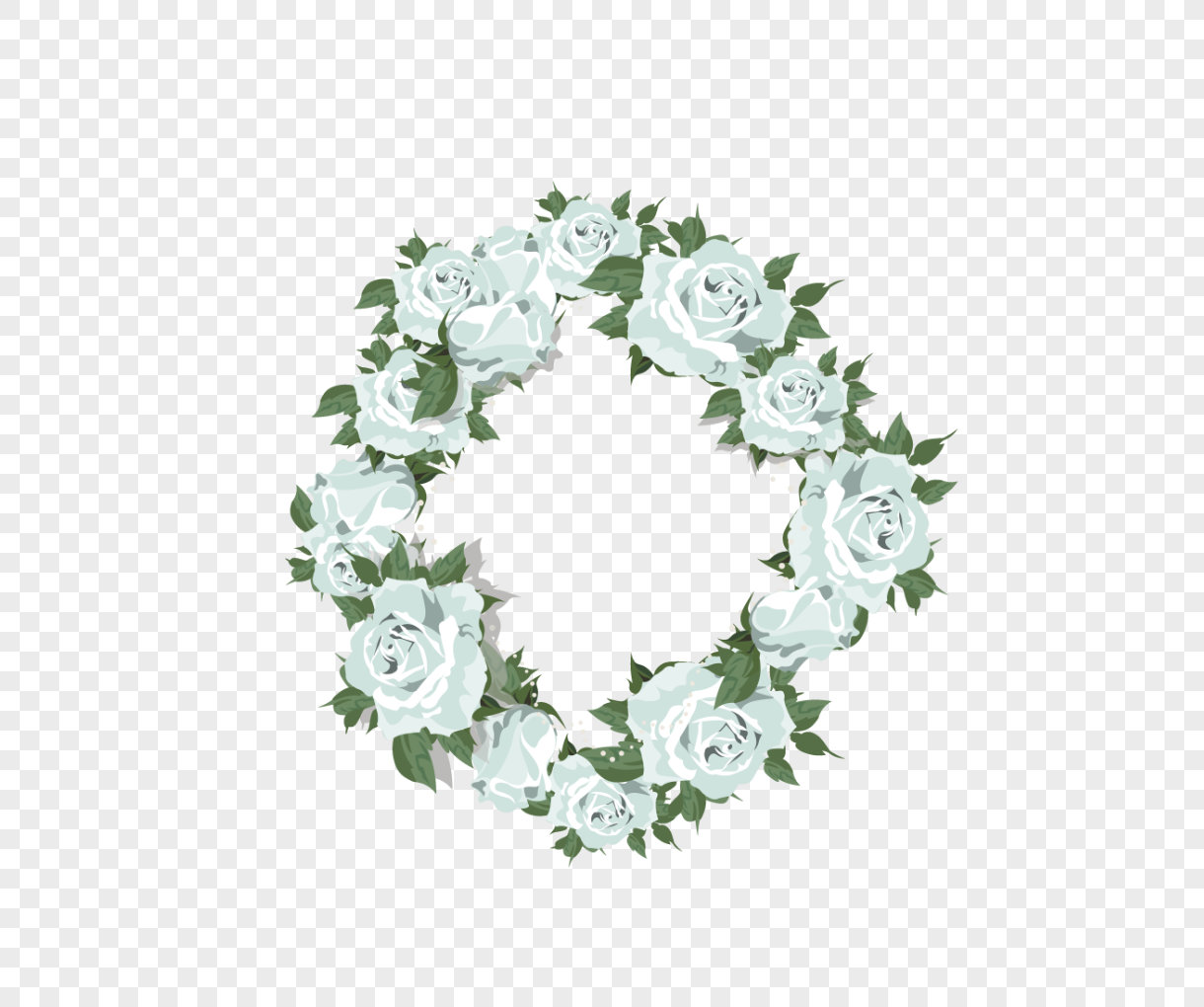 1220x1020 Watercolor Exquisite Flower Garland Material Png Image Picture