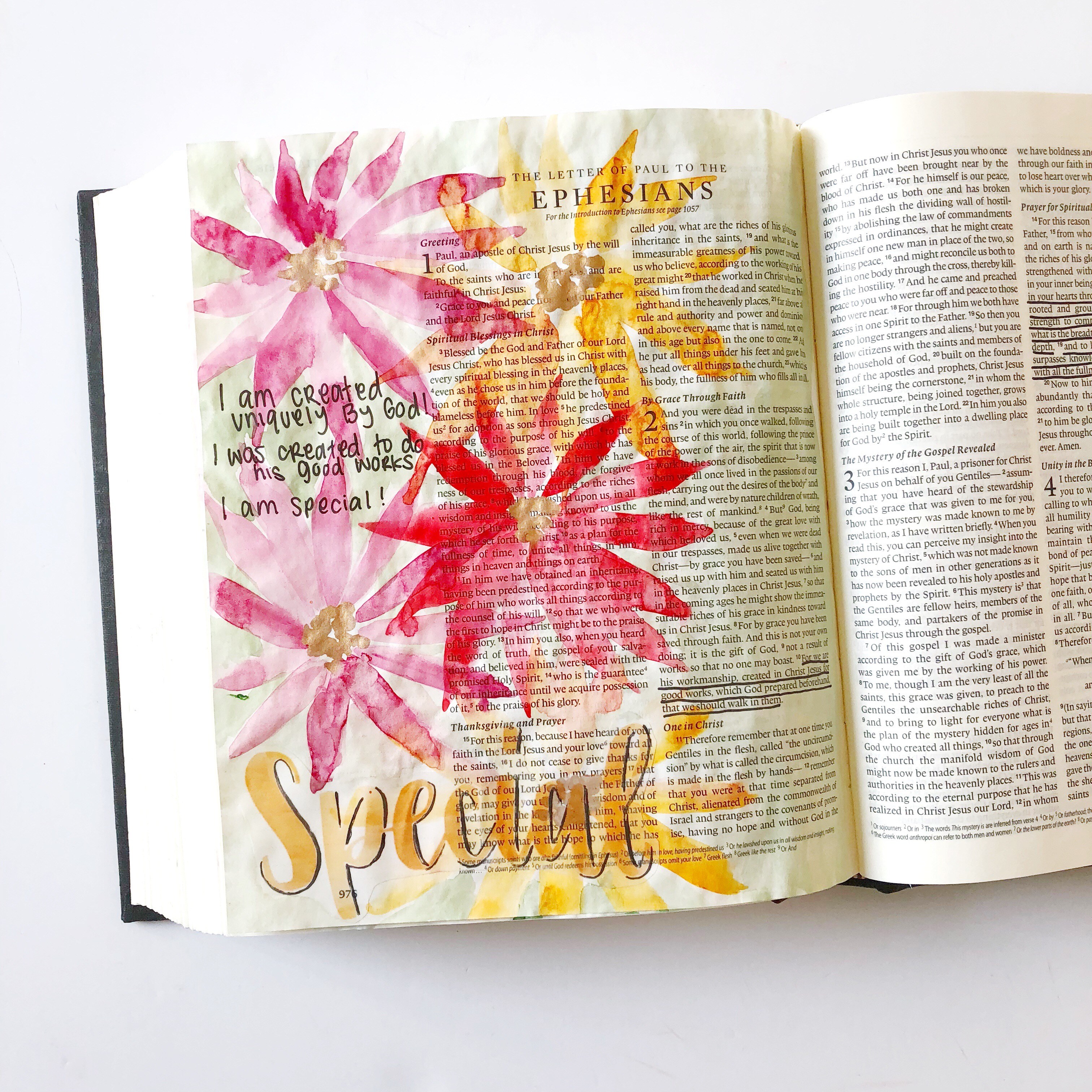 3024x3024 Easy Watercolor Flower Aster Bible Journaling With Me