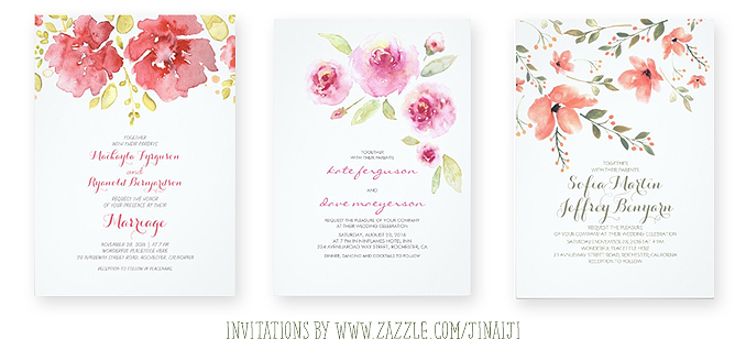 678x328 Cute Watercolor Flowers Wedding Invitations Need Wedding Idea