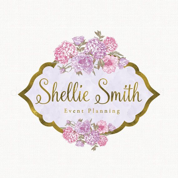 570x570 Premade Logo Design Watercolor Flower Logo By Stylemesweetdesign
