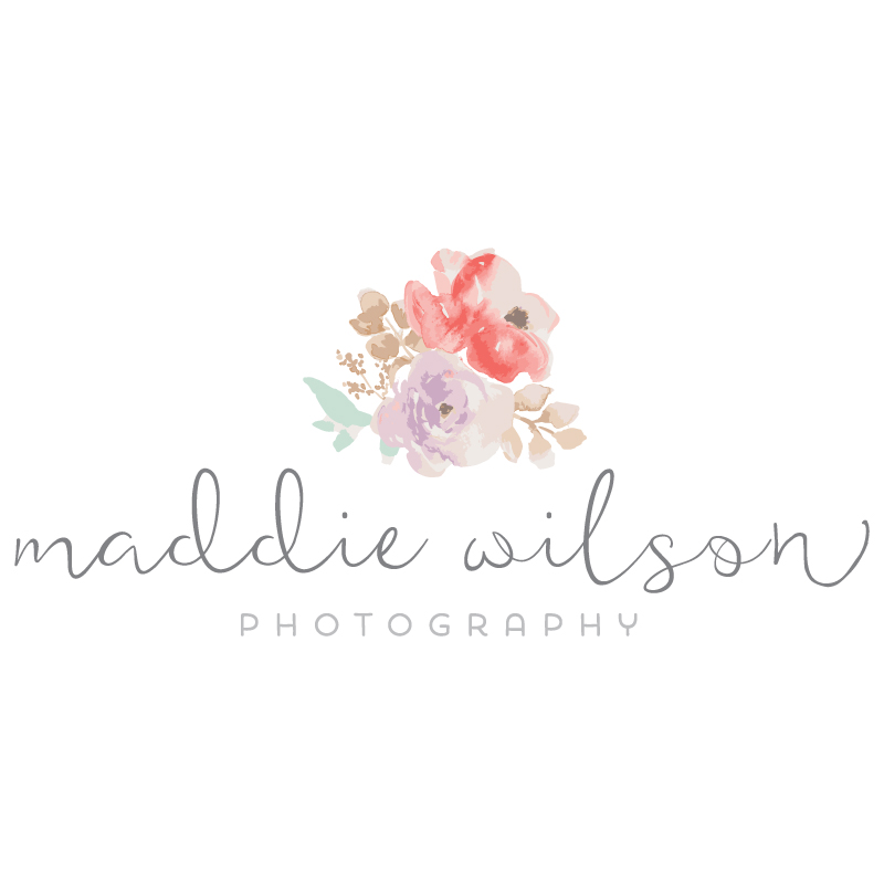 800x800 Watercolor Floral Logo
