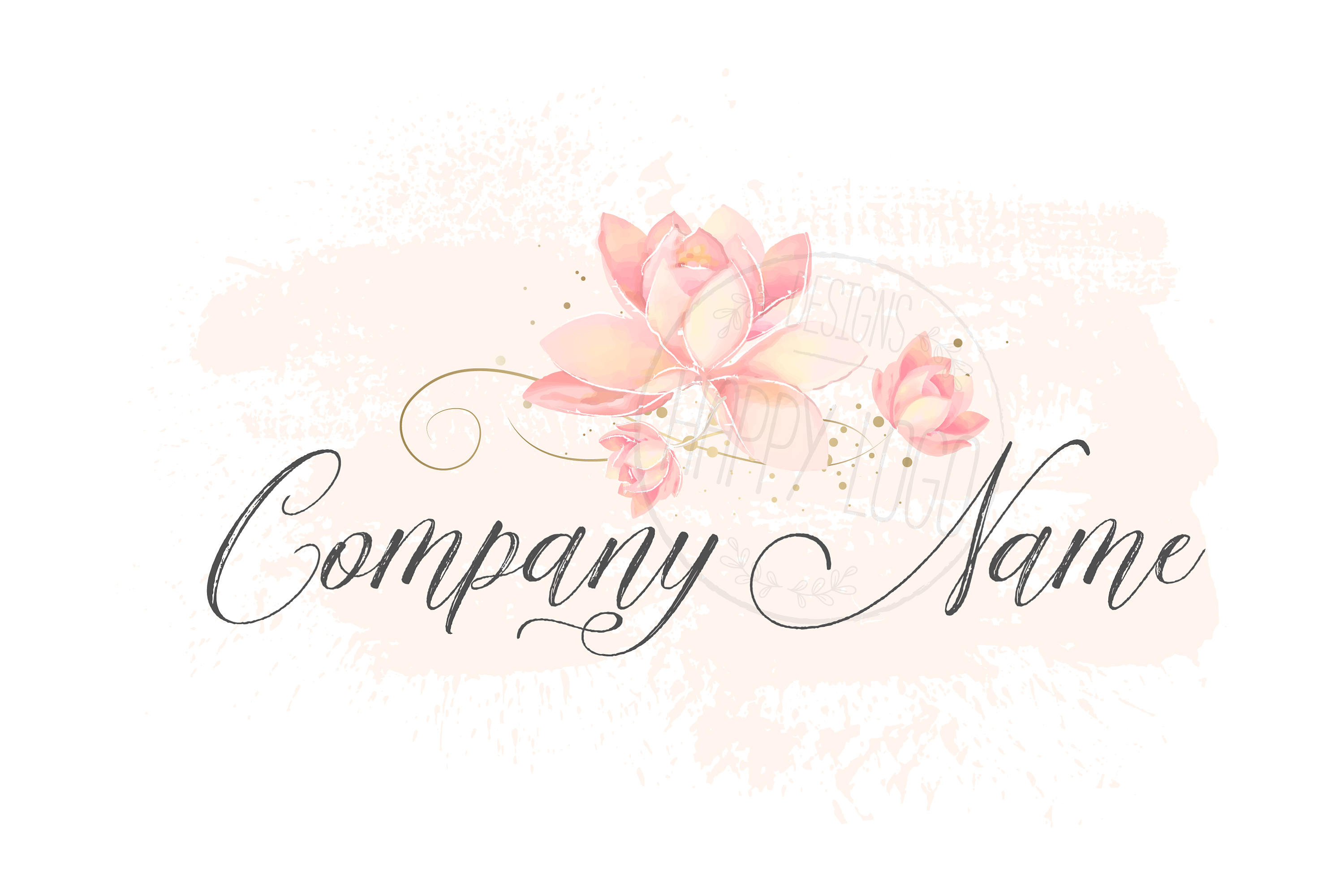 3000x2000 Digital Watercolor Lotus Logo Flower Lotus Logo Watercolor Etsy