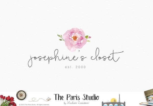 600x417 Floral Watercolor Logo Pay As You Go Custom Logo Design By The
