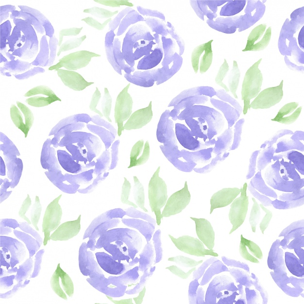 626x626 Watercolor Flowers Pattern Vector Premium Download