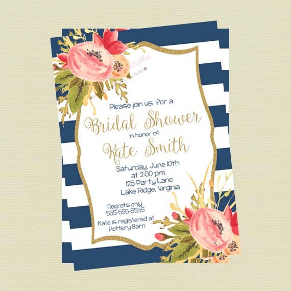 570x570 Bridal Shower Invitation