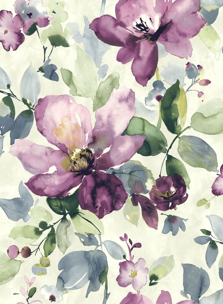 736x1001 Watercolor Flower Wallpaper Group Pictures53