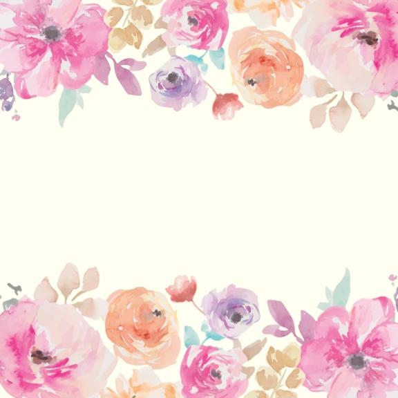576x576 Watercolor Floral Stickers