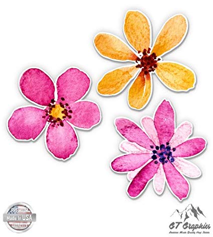 425x472 Watercolor Flowers Set
