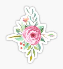 210x230 Flower Bouquet Stickers Redbubble