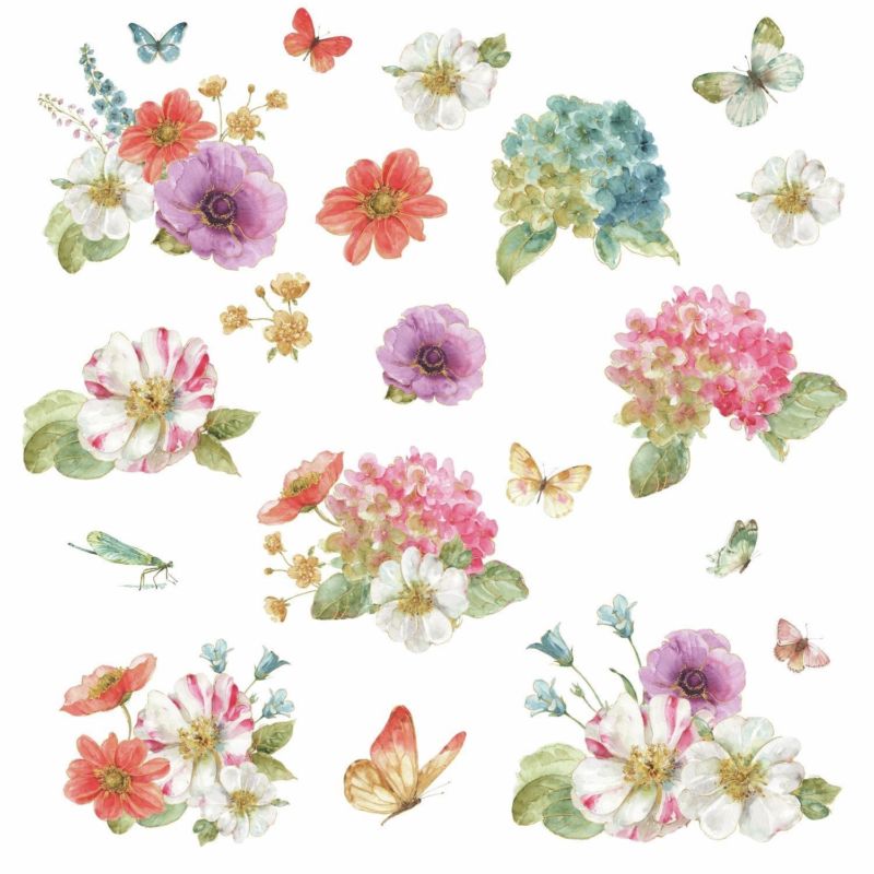 800x800 Lisa Audit Garden Bouquet Watercolor Wall Decals 20 Floral