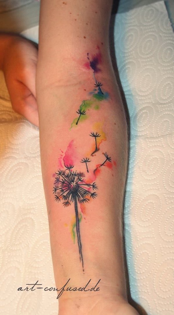 600x1083 60 Awesome Watercolor Tattoo Designs