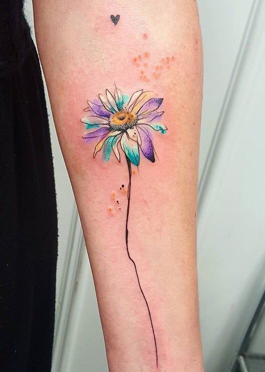 531x744 40 Breathtaking Watercolor Flower Tattoo Designs Amazing Tattoo