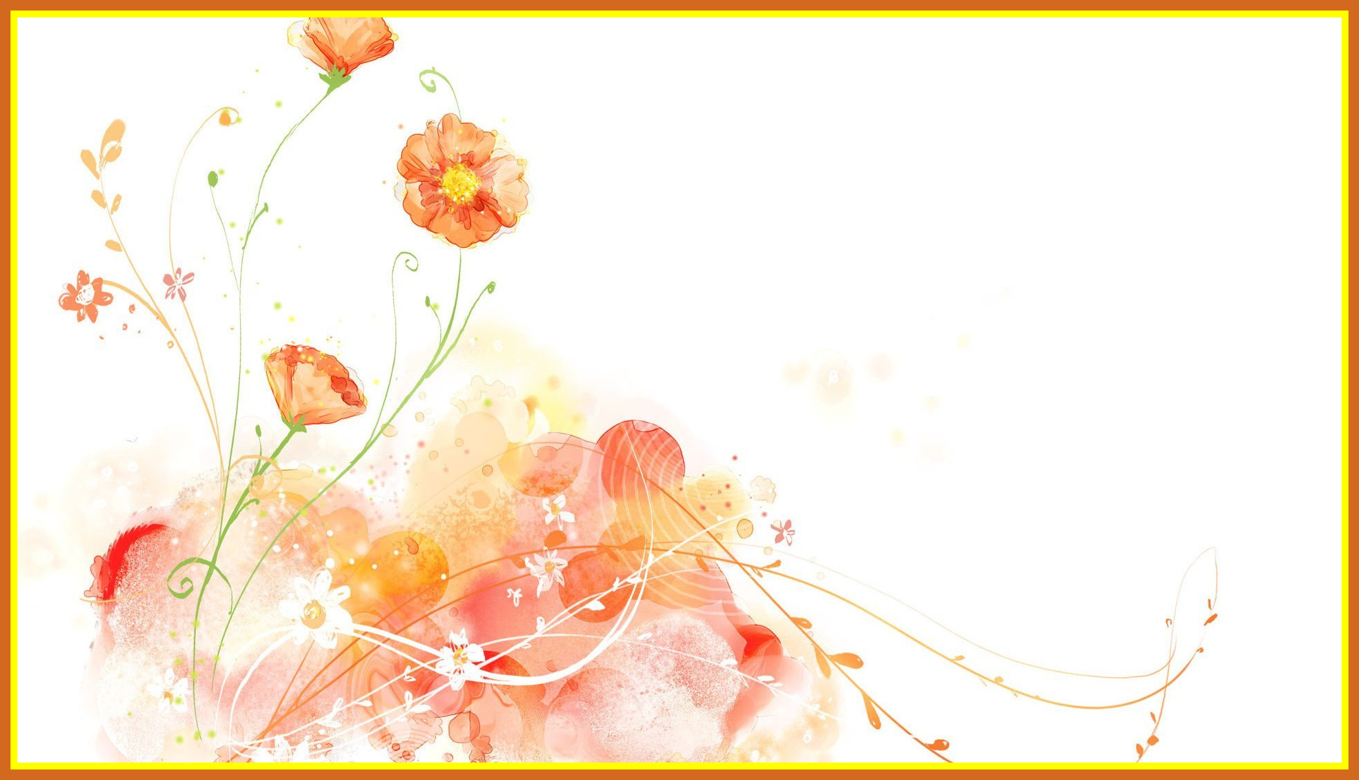 1970x1130 Shocking Painting Magnolia Flower Wallpaper Hand Drawn Watercolor