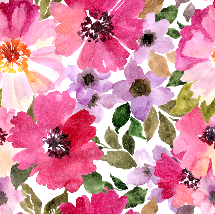 860x859 Watercolor Flowers Wallpaper Woolf With Llc