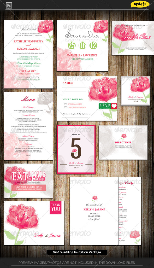 590x1026 Wedding Invitation Package