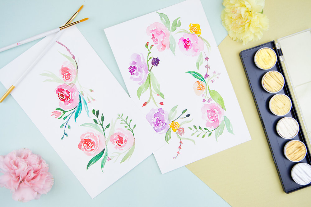 1000x667 Watercolor Flowers Craftjam