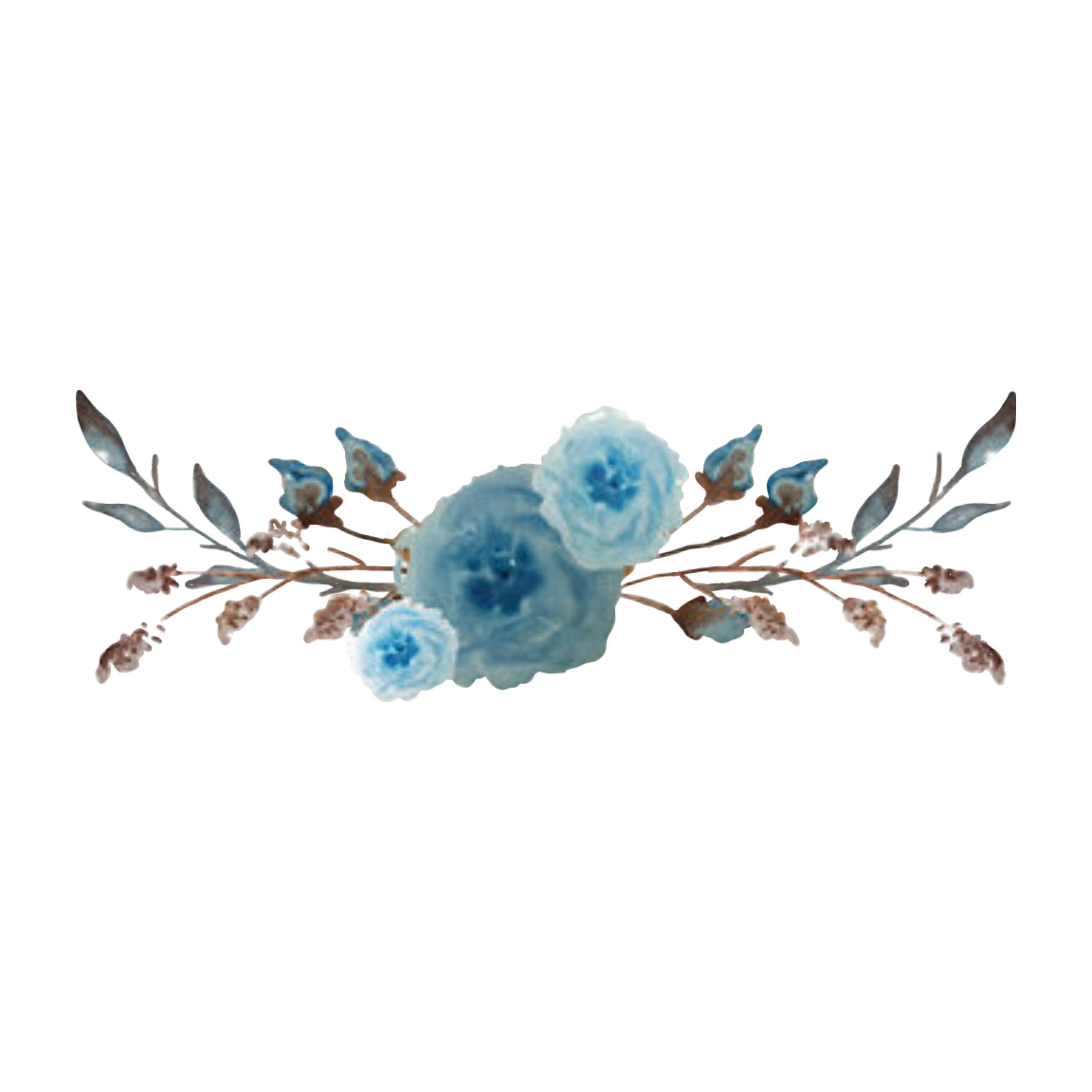 2289x2289 Ftestickers Watercolor Flowers Flowerswag Blue