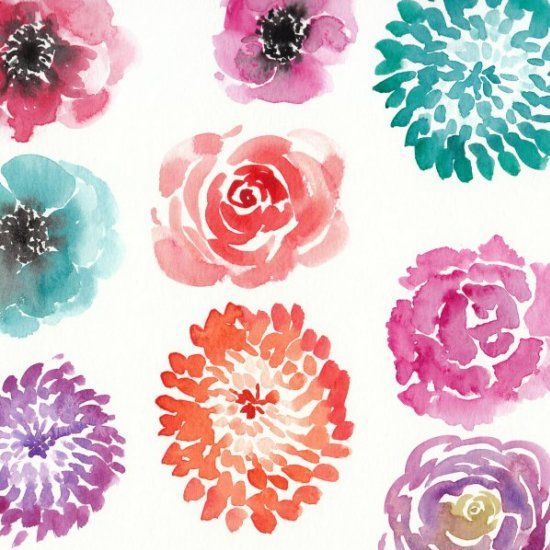 550x550 Watercolor Flower Tutorials Links To Many Tutorials Of Varying